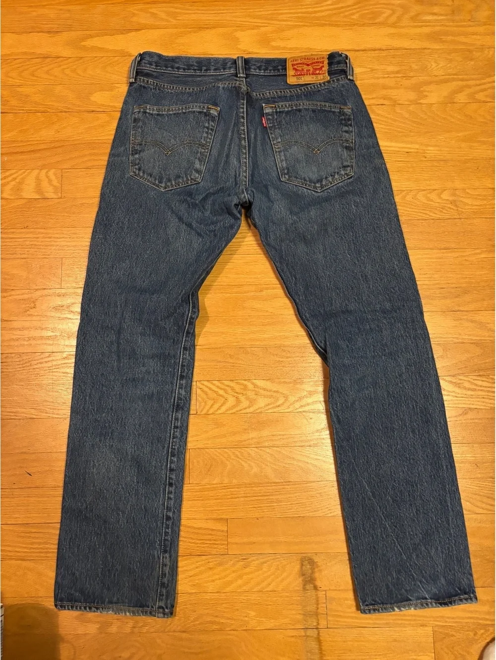 Levi's 501 Original Fit Blue Denim Jeans, W31 L30